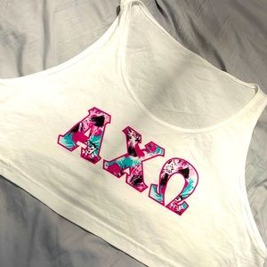 Alpha chi omega crop top